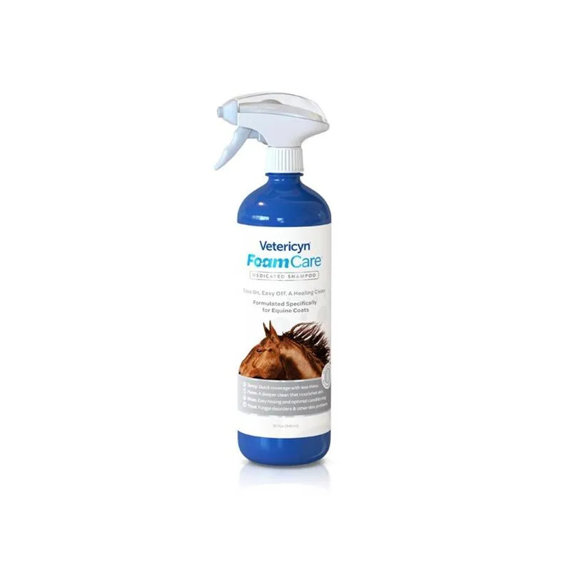 Vetericyn FoamCare Equine Medicated sampon 946 ml