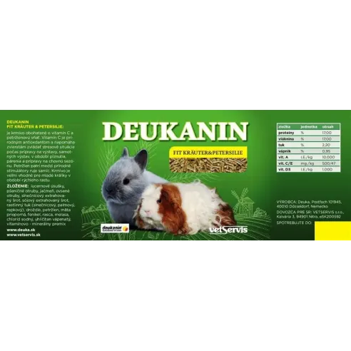 Deukanin Kräuter Fit & Petersilie 3 kg vedro (Králiky)