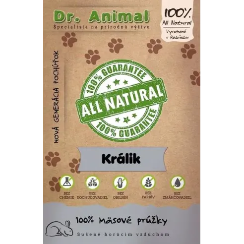 Jutalomfalat Dr. Animal nyúlhús csíkok 80g