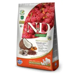 Farmina N&D kutya QUINOA (GF) felnőtt minden fajtának, bőr & szőr, hering 2,5 kg