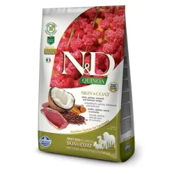Farmina N&D kutya QUINOA (GF) felnőtt minden fajta, bőr & szőr, kacsa 2,5 kg