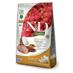 Farmina N&D kutya QUINOA (GF) felnőtt minden fajta, bőr & szőr, fürj 7 kg