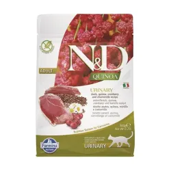 Farmina N&D macska QUINOA (GF) felnőtt, húgyúti, kacsa & áfonya 0,3 kg