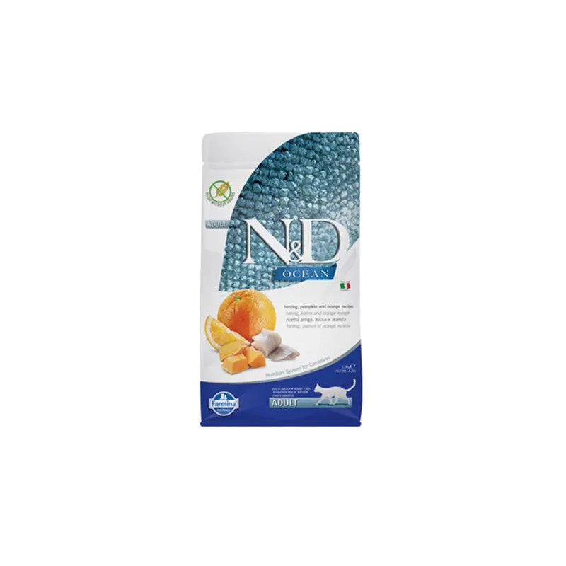 Farmina N&D cat OCEAN PUMPKIN (GF) adult, hering & narancs 1,5 kg