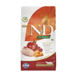 Farmina N&D macska PUMPKIN (GF) adult, ivartalanított, fürj & gránátalma 1,5 kg