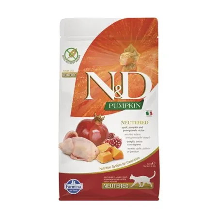 Farmina N&D macska PUMPKIN (GF) adult, ivartalanított, fürj & gránátalma 1,5 kg