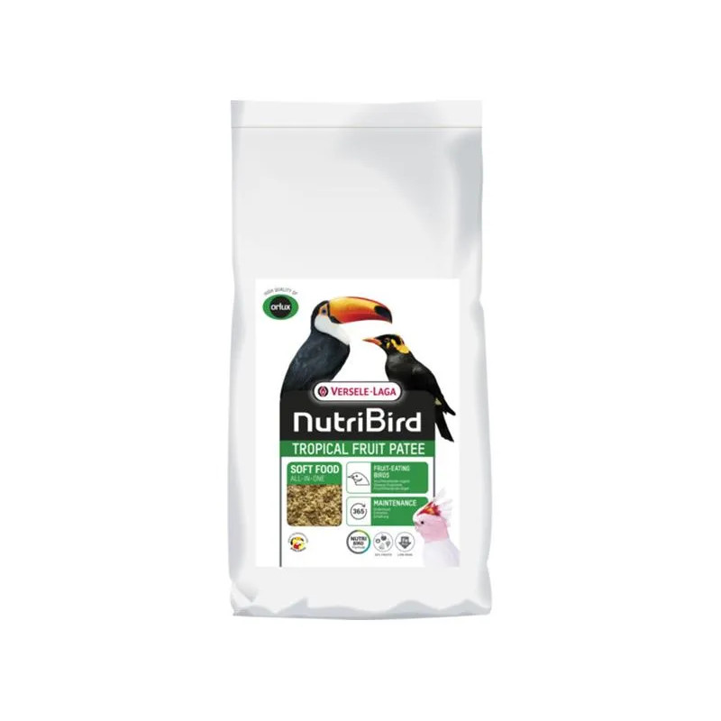 VL NutriBird Tropical Fruit Patee Premium - mézzel nedvesített teljes értékű keverék gyümölcskedvelő fajoknak és kiegészítő arák