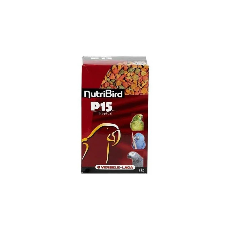 VL NutriBird P15 Tropical - extrudált eleség nagy papagájoknak trópusi gyümölccsel napi etetéshez 3 kg