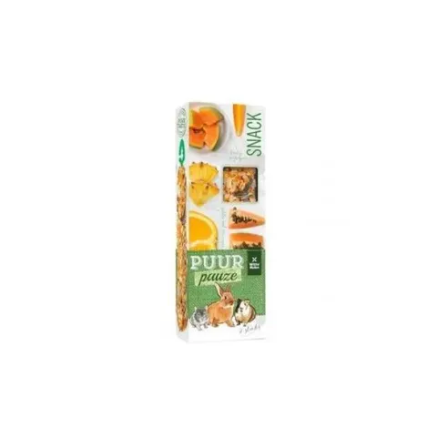 PUUR pauze sticks exotic fruit - ízletes rudak egzotikus gyümölcsökkel rágcsálóknak és kisemlősöknek 110 g