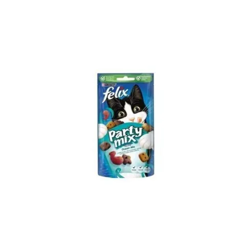 Jutalomfalatok NESTLÉ FELIX PARTY MIX macskáknak Ocean mix 8x60 g