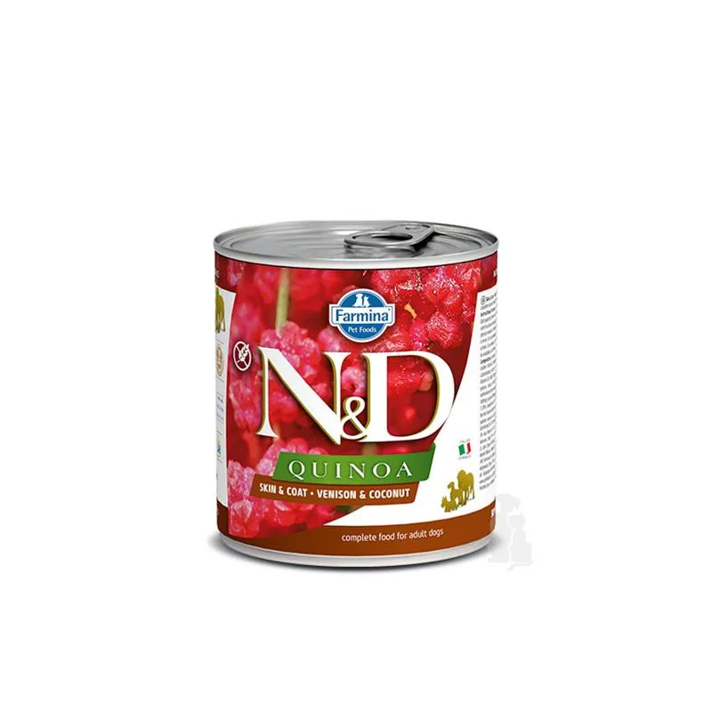 Farmina N&D dog QUINOA szarvashús & kókusz konzerv 285 g