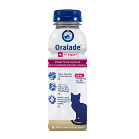 Oralade RF rehidráló oldat macskáknak 330 ml