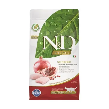 Farmina N&D cat PRIME (GF) adult, ivartalanított, csirke & gránátalma 1,5 kg