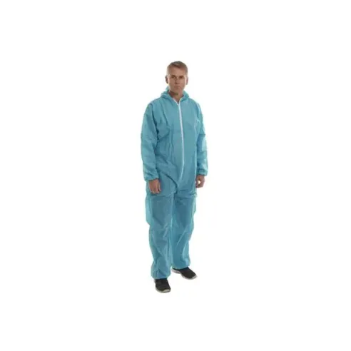 Egyszer használatos zöld overall, XXL méret