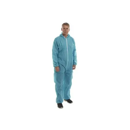 Egyszer használatos zöld overall, XXL méret