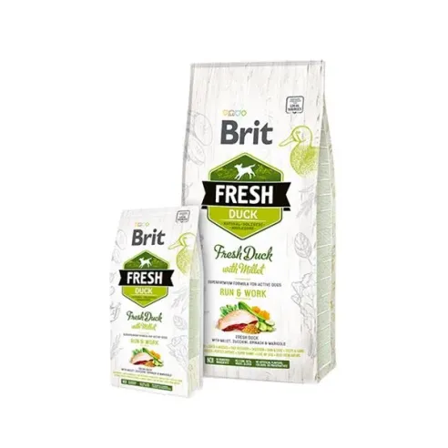 BRIT Fresh Active Run & Work kačacie s prosom 12 kg