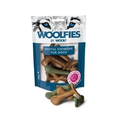 Pamlsok Woolfies Dental Fishbone S 200g