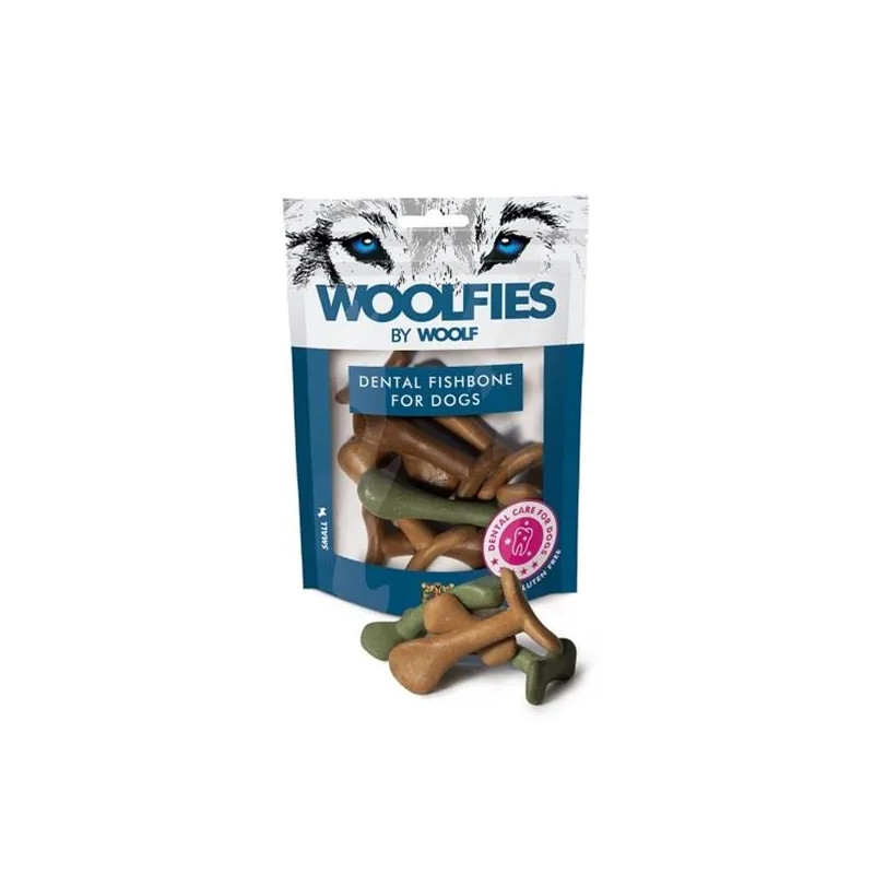 Pamlsok Woolfies Dental Fishbone S 200g