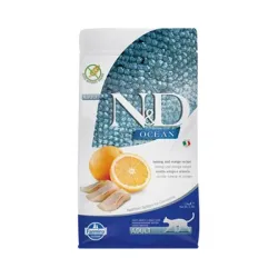 Farmina N&D macska OCEAN (GF) felnőtt, hering & narancs 1,5 kg