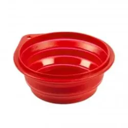 DUVO+ szilikon utazó tál, piros, 500 ml - 14 cm