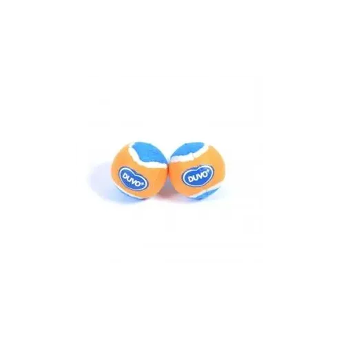 DUVO+ játék teniszlabdák M - 2 db/csomag - 6 cm átmérő - narancssárga/kék