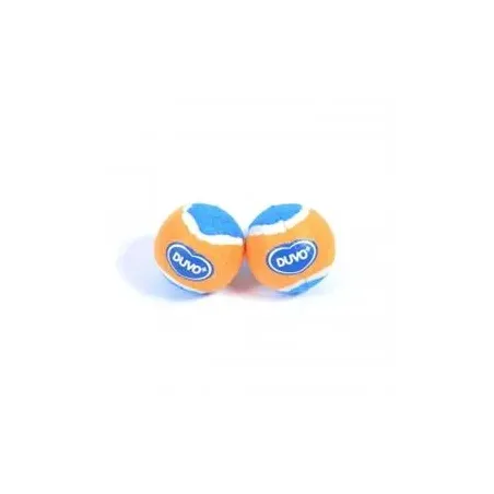 DUVO+ játék teniszlabdák M - 2 db/csomag - 6 cm átmérő - narancssárga/kék