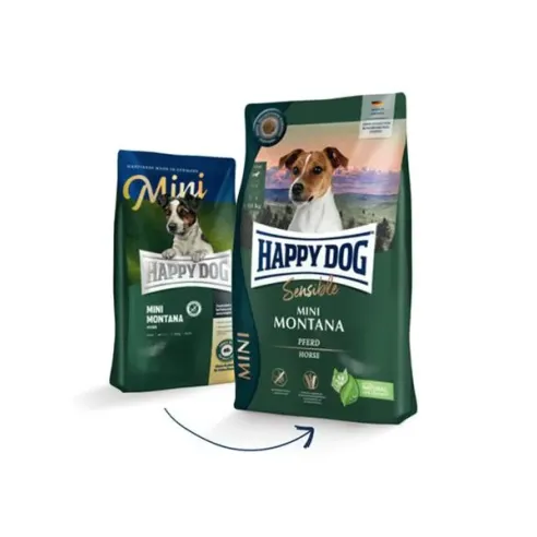 Happy Dog SUPER PREMIUM - Sensible MINI - Montana  konské mäso a zemiaky / bez obilia 4 kg