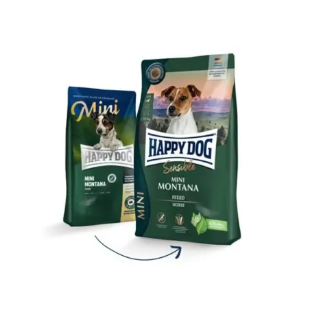 Happy Dog SUPER PREMIUM - Sensible MINI - Montana lóhússal és burgonyával / gabonamentes 4 kg