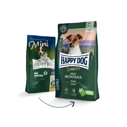 Happy Dog SUPER PREMIUM - Sensible MINI - Montana lóhús és burgonya / gabonamentes 0,8 kg