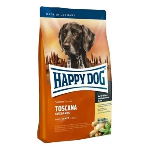 Happy Dog SUPER PREMIUM - Supreme SENSIBLE - Toscana losos a kačica 4 kg