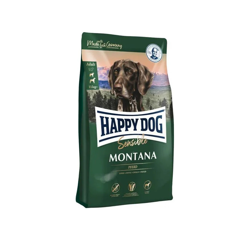 Happy Dog SUPER PREMIUM - Supreme SENSIBLE - Montana lóhús és burgonya / gabonamentes 1 kg