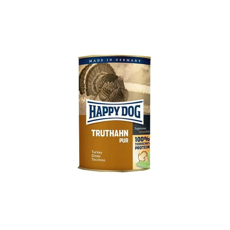 Happy Dog PREMIUM - Fleisch Pur - pulykahús konzerv 400 g