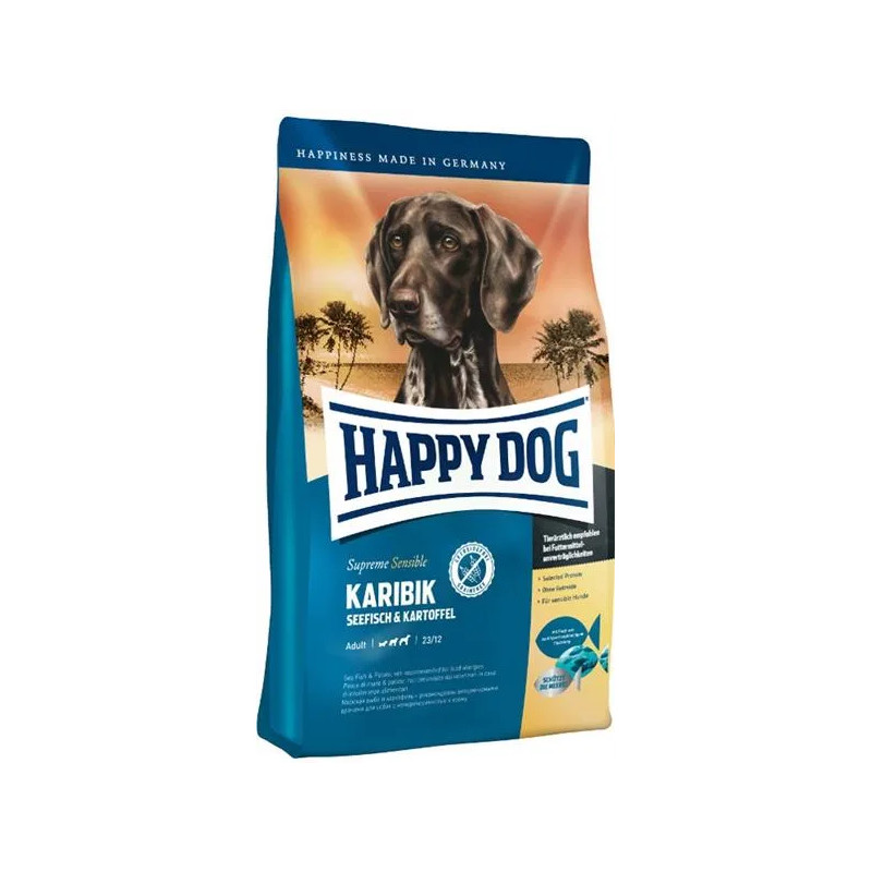 Happy Dog SUPER PREMIUM - Supreme SENSIBLE - Karibik tengeri hal és burgonya 4 kg
