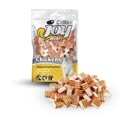 Jutalomfalatok CALIBRA Joy DOG Mini Csirke&Tőkehal Szendvics 70 g