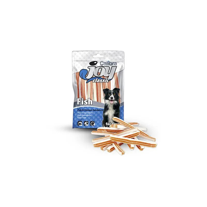 Jutalomfalat CALIBRA Joy DOG Classic Chicken & Fish Sandwich 80g