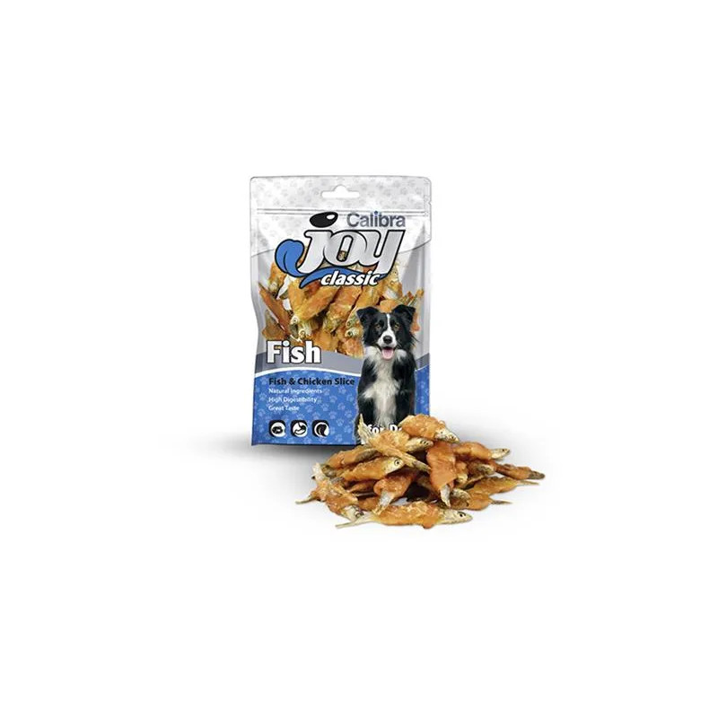 Jutalomfalat CALIBRA Joy KUTYA Classic Hal & Csirke Szelet 80g