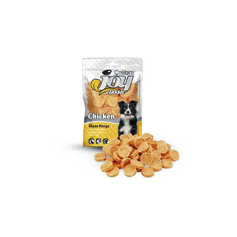 Jutalomfalat CALIBRA Joy DOG Classic csirkés karikák 80 g