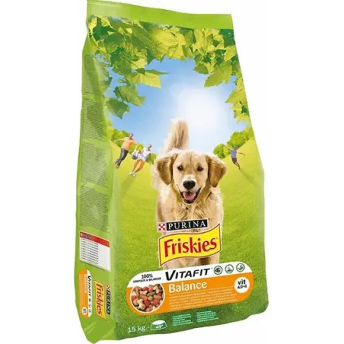 Nestlé Friskies dog Balance s kuraťom a zeleninou 15 kg