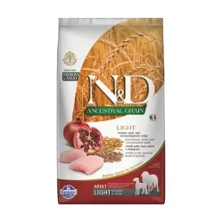 Farmina N&D kutya AG felnőtt medium & maxi, light, csirke, tönköly, zab & gránátalma 2,5 kg