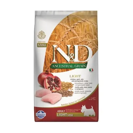 Farmina N&D dog AG adult mini, light, chicken, spelt, oats & pomegranate 2,5 kg