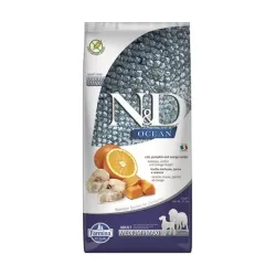 Farmina N&D dog OCEAN PUMPKIN (GF) adult medium & maxi, tőkehal & narancs 12 kg