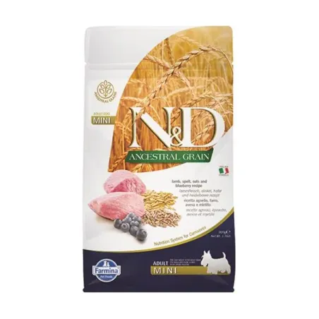 Farmina N&D dog AG adult mini, lamb, spelt, oats & blueberry 0,8 kg