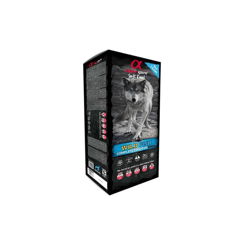 Alphaspirit teljes értékű fél-nedves kutyatáp - Vadhal 200 g - 4 féle hal