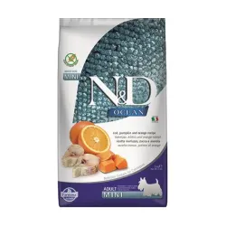 Farmina N&D kutya OCEAN PUMPKIN (GF) felnőtt mini, tőkehal & narancs 2,5 kg