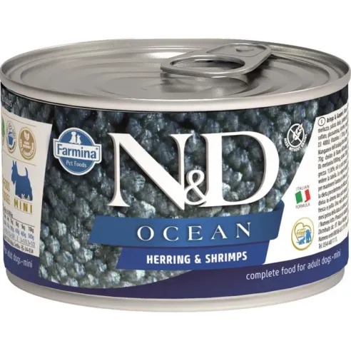 Farmina N&D dog OCEAN herring & shrimps konzerva 140 g