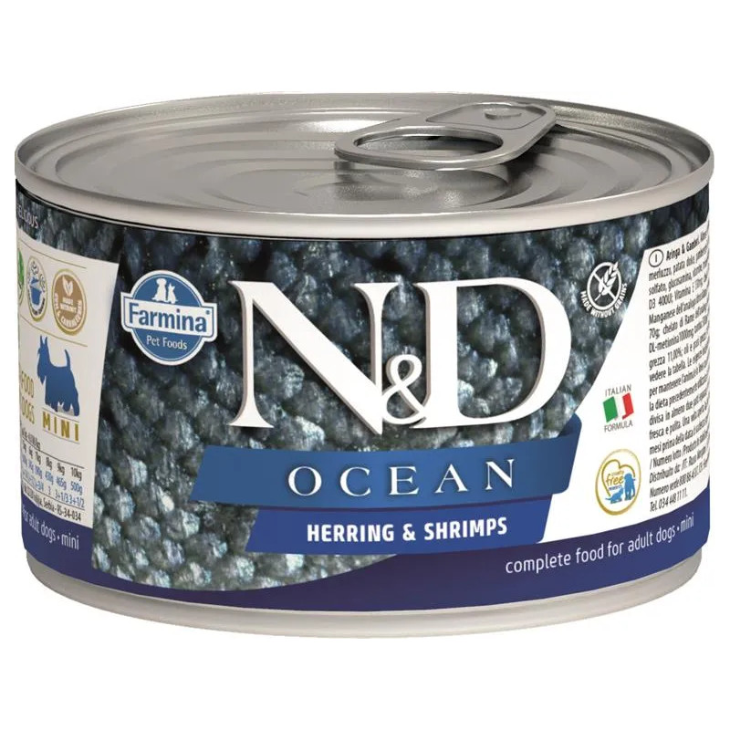 Farmina N&D dog OCEAN hering & garnélarák konzerv 140 g