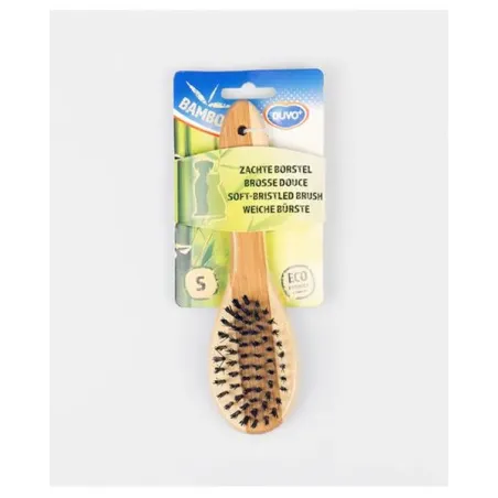 DUVO+ fésű puha sörtés kefe, bambusz S - 19,5x5,5cm