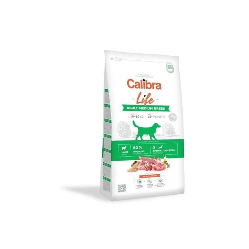 Calibra Dog Life Adult Medium Breed Lamb 12 kg