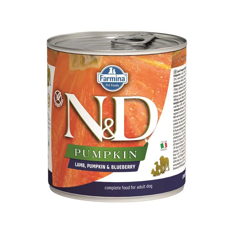 Farmina N&D kutya PUMPKIN & bárány & áfonya konzerv 285 g