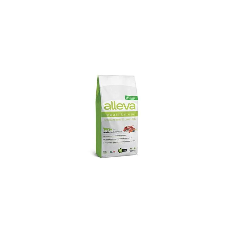 Alleva SP EQUILIBRIUM kutya adult sensitive medium & maxi bárány & tengeri hal 12 kg